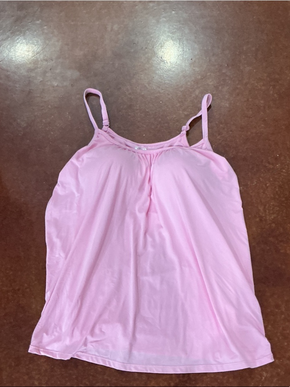 Light Pink Women's Adjustable Strap Tank Camisole